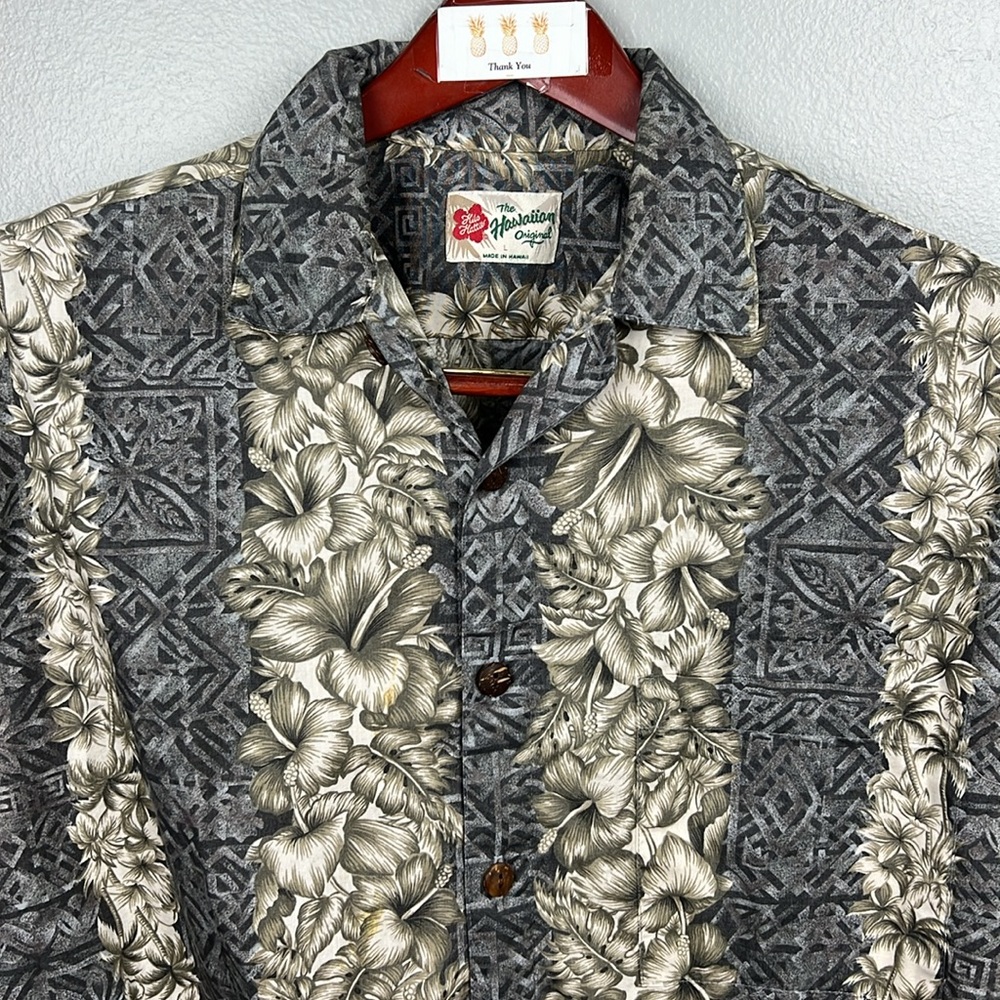 Hilo Hattie "Lei" print Aloha shirt - size L